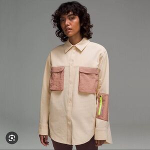 Lululemon grid fleece hiking overshirt